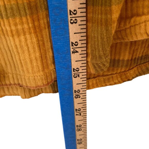 Prana Fillary Button Down Top Button Up Shirt Yellow Size Medium - Picture 9 of 13